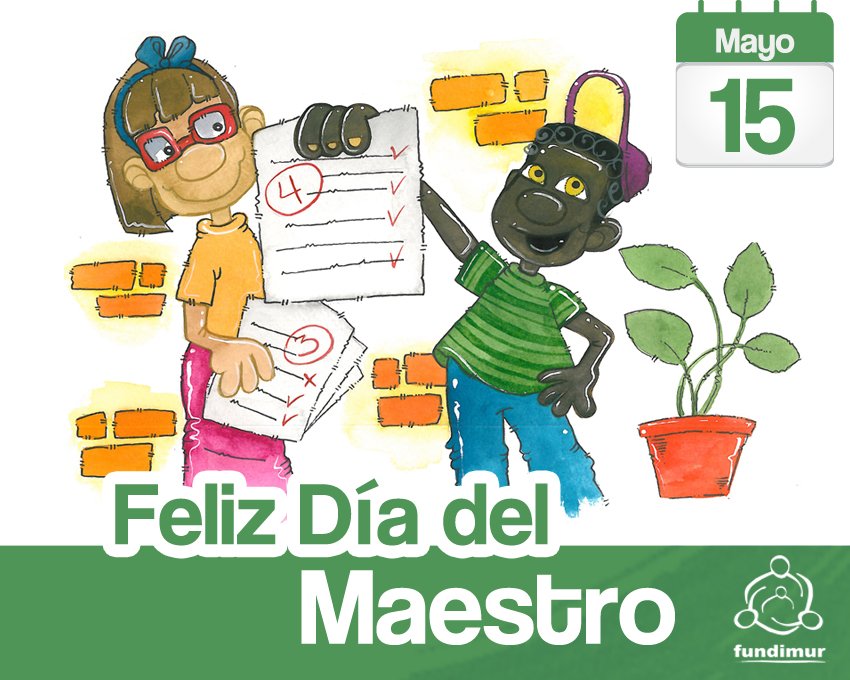 Fundimur's tweet photo. #DíaDelMaestro  | Saludamos con mucha gratitud a esos hombres y mujeres que dedican su  vida a tan loable labor. Creemos que la educación genera Paz ¡Creemos en ustedes! https://t.co/C6wuY3HhOb