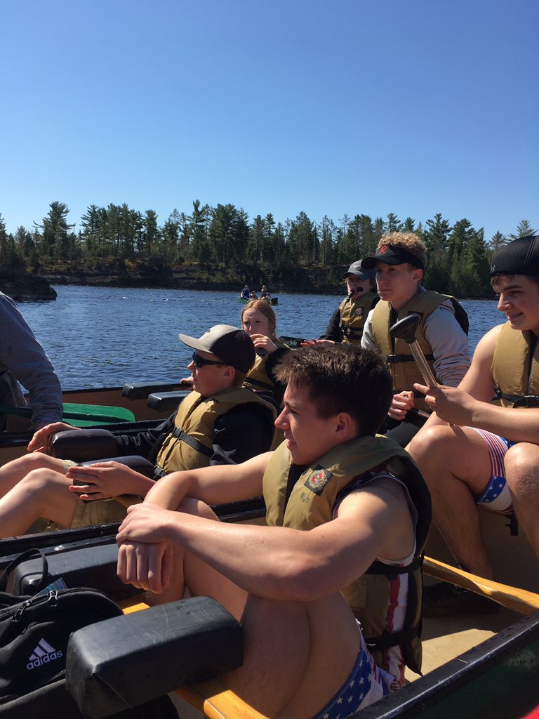 CarrieSanda's tweet photo. Fun in the sun canoeing at Jay Cooke. Everyone had a lot of fun! #isd97 #excellenceforlife https://t.co/9L9OKAg5AN