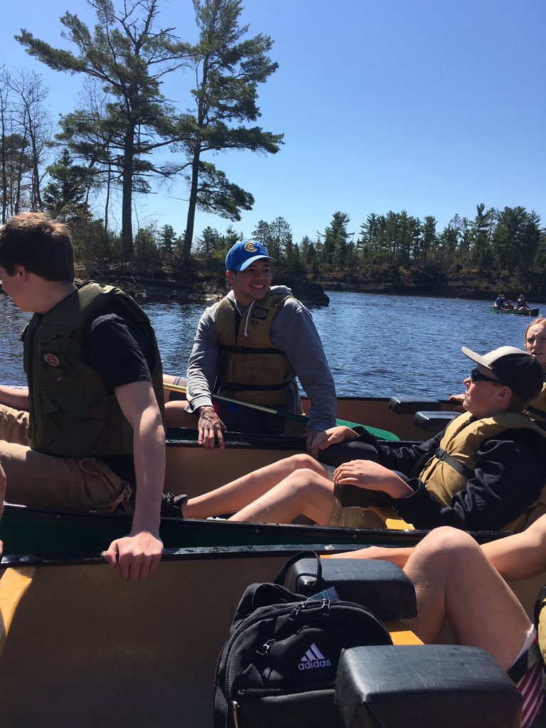 CarrieSanda's tweet photo. Fun in the sun canoeing at Jay Cooke. Everyone had a lot of fun! #isd97 #excellenceforlife https://t.co/9L9OKAg5AN