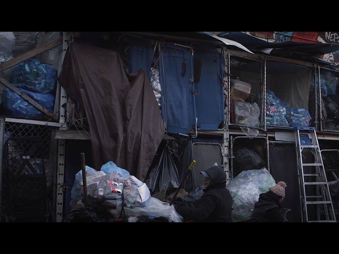 thomasmonopoly's tweet photo. Showing the first edit of a short doc I made at a screening at @AnthologyFilm tonight. It’s about a small recycling operation run by homeless canners in Brooklyn. Starts at 7. https://t.co/9DRHqD39ab