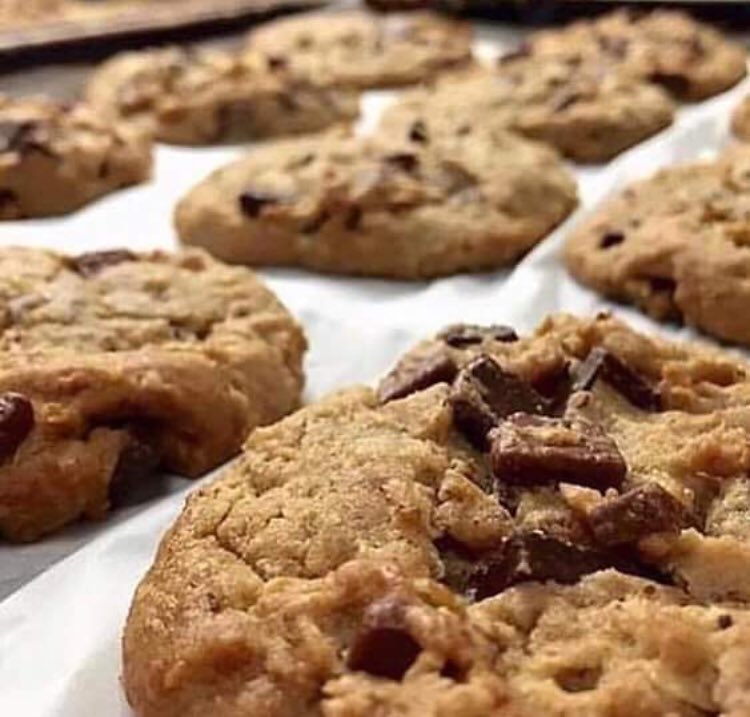 CFAMartinsburg's tweet photo. Cookies, Cookies and more Cookies! Today is National Chocolate Chip Cookie Day. We are offering BOGO. You can buy up to 3 Cookies and get 3 FREE!! Offer valid today at Martinsburg Chick-fil-A only. #yummy #chocolatechunkcookies https://t.co/g0YN9cvKr1