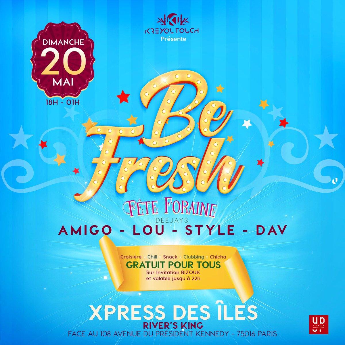 juuuu_dyyyy's tweet photo. Oyé Oyé...Let's Go...Be Fresh Babyyyyyy 🔥🔥 Nous vous ouvrons les portes de Notre Fête Foraine 🎡 Des Jeux, des Delires , des Sucreries & Bien-sûr nos fameux Shots 🔥🔥🔥 Rendez vous sur l'Xpress des Îles...ce Dimanche 20 Mai...#Befresh #BeFreshBaby #kreyolTouch https://t.co/oCCD6Sk0PB