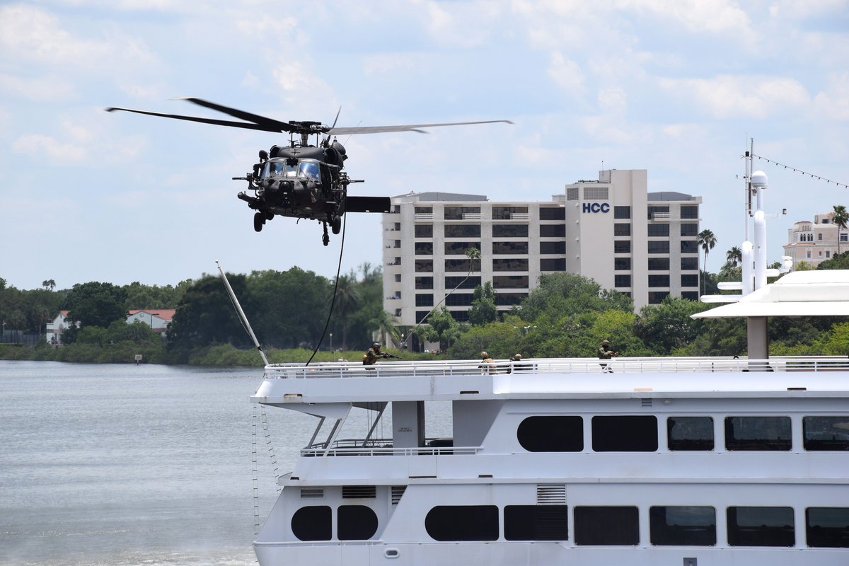 TheTampaCC's tweet photo. The military is a big part of the @cityoftampa community, which is why we are honored to welcome back @NDIAToday Special Operations Forces Industry Conference #SOFIC! A capabilities demonstration will take place just outside our facility next Wednesday. Don't miss it! https://t.co/NdUCNK1IVz