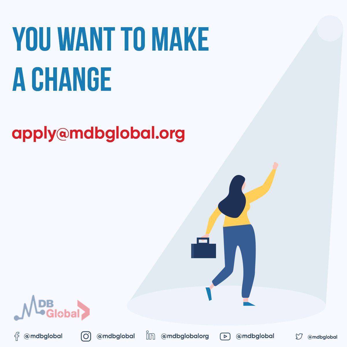 MDBGlobal's tweet photo. You want to be part of something big and human. Join #MDBGlobal team. #SecondChance https://t.co/nbWKIhUizL