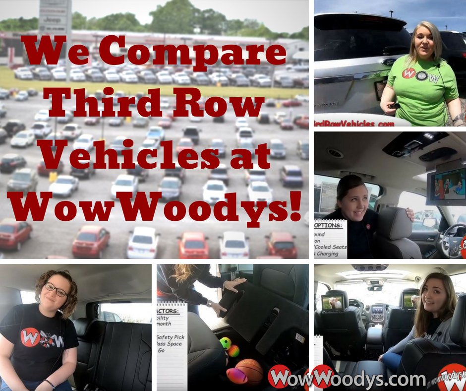 AlannaWowWoodys's tweet image. Are you looking for a #minivan or #thirdrow SUV? Watch as we compare a Chevrolet #Suburban, GMC #Yukon, Dodge #Durango, Ford #Explorer and Chrysler #Pacifica! youtu.be/aR4jizuT0JI See more at ThirdRowVehicles.com
