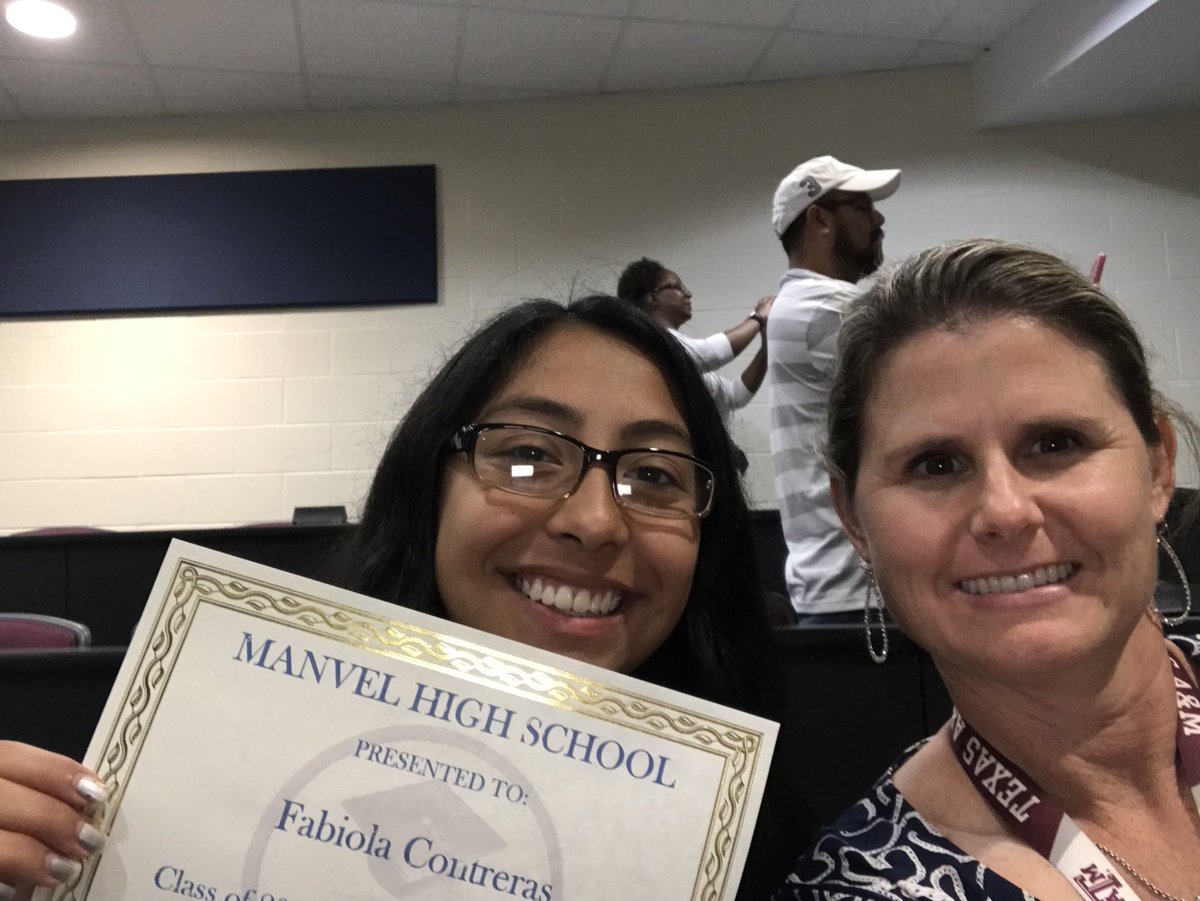Congratulations Fabiola!! <a href="/ManvelHS/">Manvel High School</a> #hardestworkinggraduate#collegebound