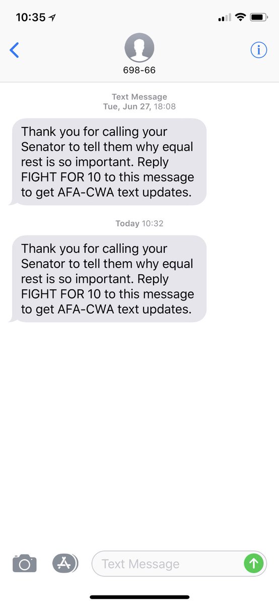 Aviation peeps! Call your senators at 855-534-1774 to tell them to maintain the House language of 10 Hours Rest for Flight Attendants in the FAA Reauthorization Bill. @afa_cwa #fightfor10 #equalrest #itsallaboutsafety