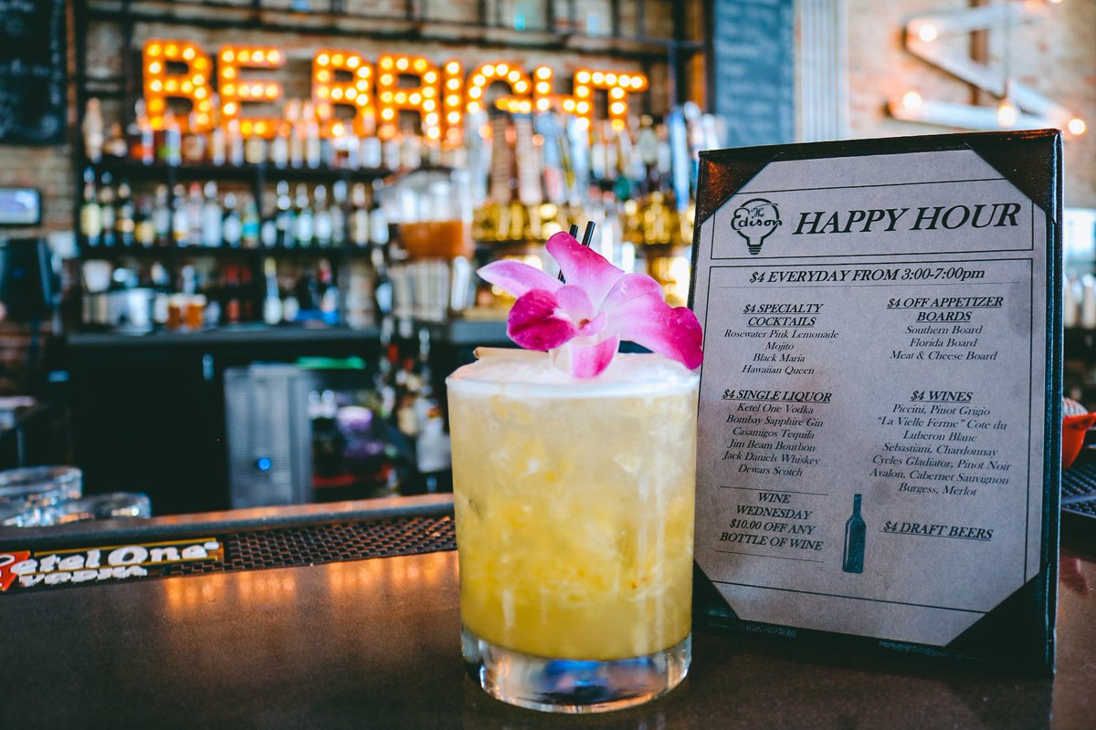 Happy Hour is the Best Hour. 3-7pm Everyday. #BEBRIGHT