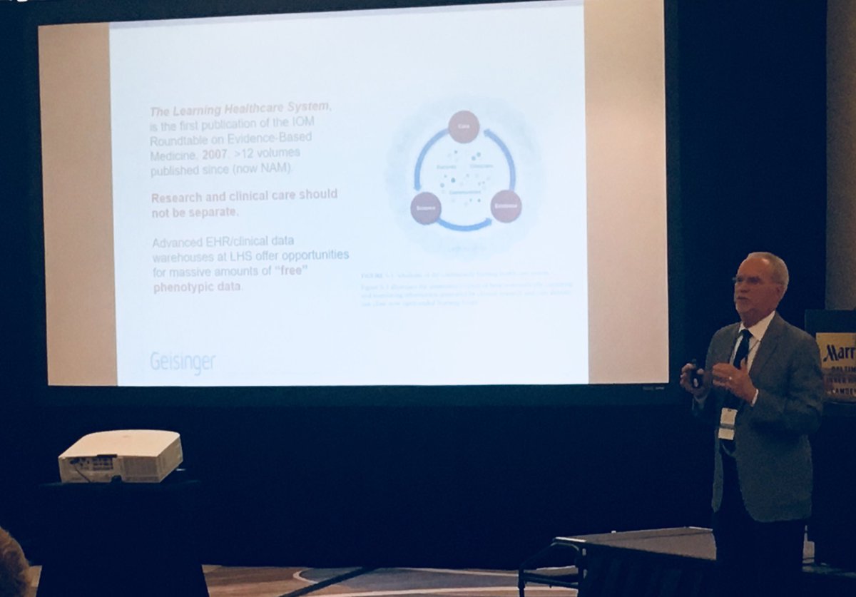 xGHealth's tweet photo. @GenomeFIRST Dr. Ledbetter: “Geisinger is an ideal healthcare laboratory for Genomic Medicine Implementation Science.” #xGInnovations18 https://t.co/aWl0aY72KL