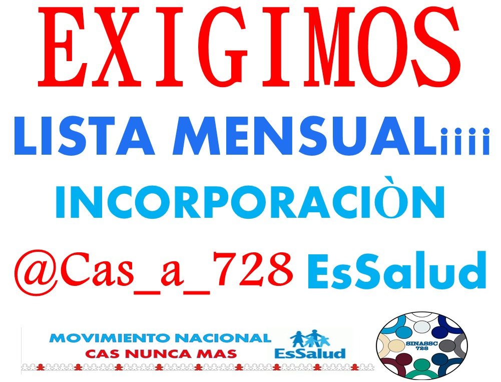 JoelGil19231360's tweet photo. @MTPE_Peru @congresoperu @Agencia_Andina @SINAMSSOP1 @FedCut @MTPE_Peru Los derechos restringidos aún para los Cas @EsSaludPeru todos trabajamos igual,#BonoParaTodos @FioreMolinelli Los @Cas_a_728 somos trabajadores honestos con impétu de servicio a los demás #IGUALDADLABORAL @congresoperu @stapiab @HCevallosFlores 💪 https://t.co/dKxzzqPPDY
