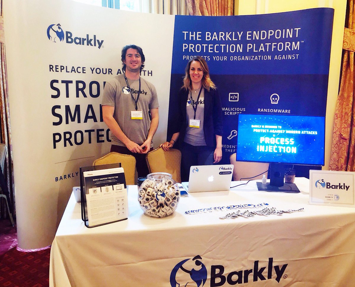 barklyprotects's tweet photo. Barkly is in Dallas, TX for another Cyber Security Summit! @CyberSummitUSA #CSSDallas #CyberSummitUSA https://t.co/n0cCkfBFhq