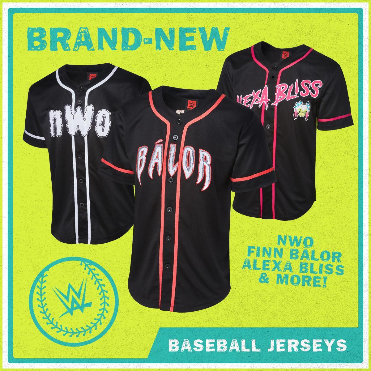 wwe baseball jersey