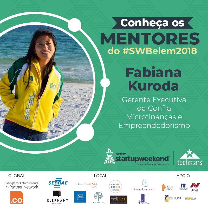 swbelem's tweet image. Fabiana Kurada é Gerente Executiva da Confia Microfinanças e Empreendedorismo, uma das principais organizações de cultura empreendedora do país que atua com microcrédito e educação financeira; e coordena o Instituto Mauricio de Sousa.  #SWBelem2018