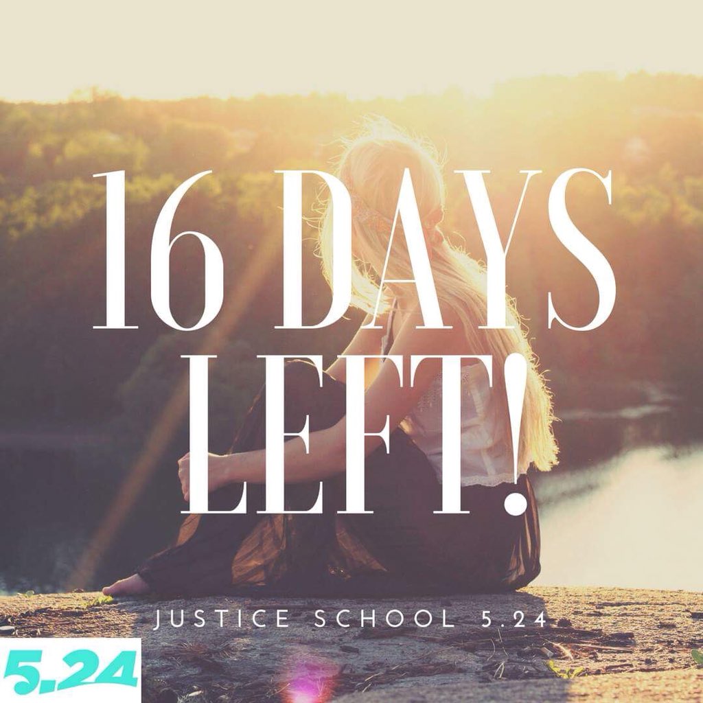 The registration deadline is approaching and we don’t want you to miss the first ever Justice School 5.24.