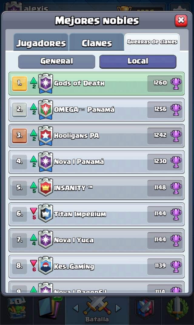 🥇 panama! 

#17 en ladder ❤️