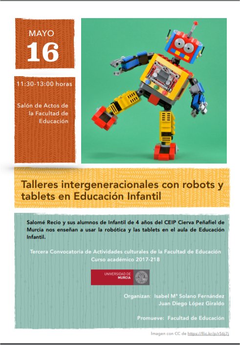 salomerecio's tweet photo. Todo preparado para los talleres que impartirán mañana mis alumnos de 4 años en la @UMU a los alumnos de 2º de Magisterio sobre Realidad Aumentada y Robótica con Next y Next 2..0 Gracias a la invitación de @imsolano https://t.co/HD5JM1aFoc