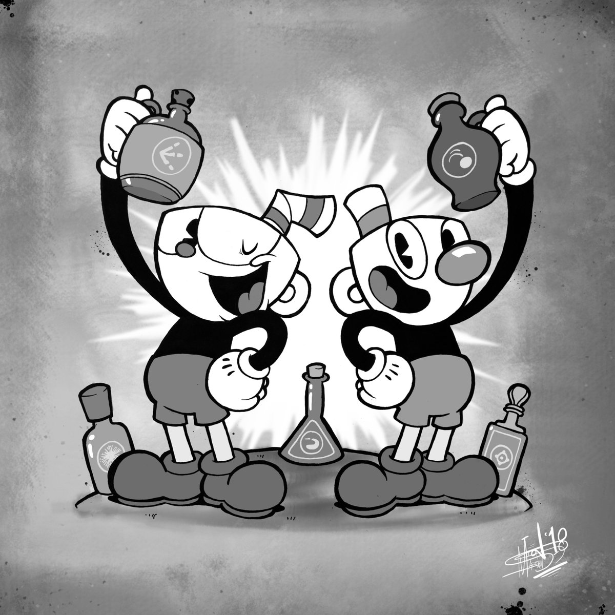 MabramS on Twitter: "Health, brother! #Cuphead… "