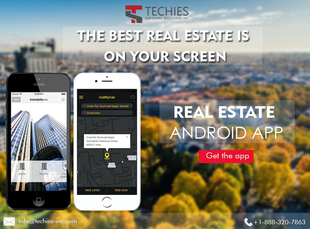 Get free consultation from our experienced developers for your real estate app.
Call +1-888-320-7863
Visit techies-inc.com
#techiessoftwaresolutions #realestateapp #propertyappdevelopment #userfriendlyapps #GPSintegration #leadgeneration #bestappdevelopmentinnewjersey