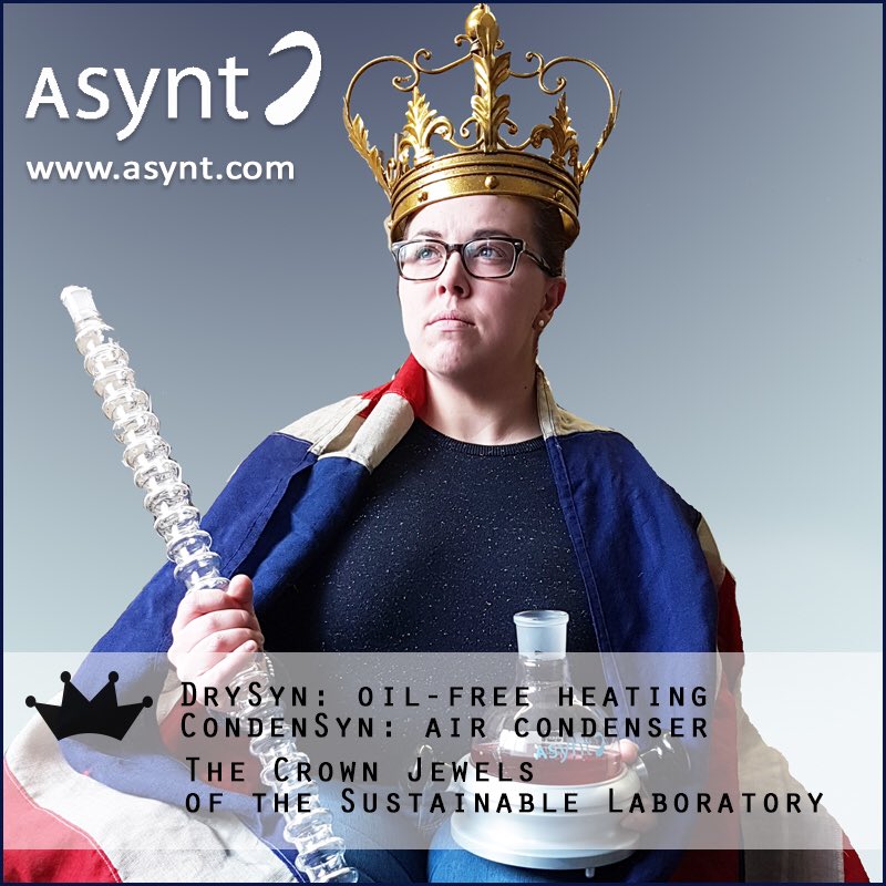Asynt's tweet photo. @KensingtonRoyal We’re getting into the spirit of the impending #royalwedding here at Asynt. Can’t stop giggling! 😂😂 @MartynFordham &amp; @ChemistryFfi show their regal side in our brand new newsletter https://t.co/3JLAdL3F5K #realtimechem 💍👸🤴🏻💗 https://t.co/FidYygoDBv