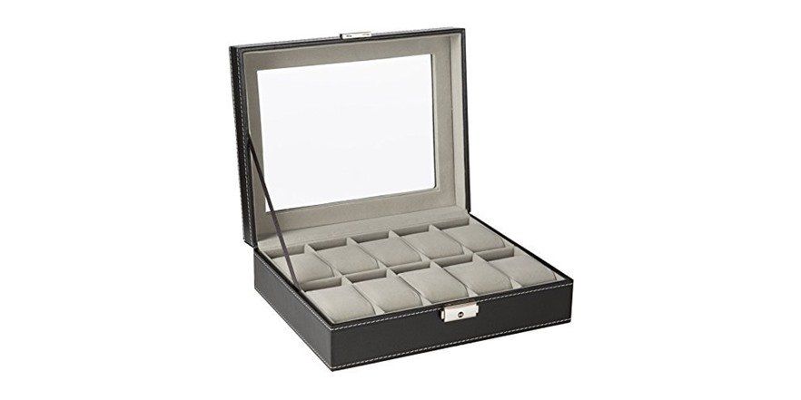 StorageAid's tweet photo. perfect for #fathersday2018. #sale ClosetMate 10-Slot Luxury Watch Case - $19.99 + $5 standard shipping https://t.co/NxlCgaGkzb #ad https://t.co/lrcnL9NzC6