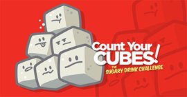 _nlma's tweet photo. Take part in the #CountYourCubes sugary drink challenge starting on May 21 and reduce the amount of sugar you drink. Sign up today at: https://t.co/Dn1FEz7BVZ https://t.co/P4KkocfZLM