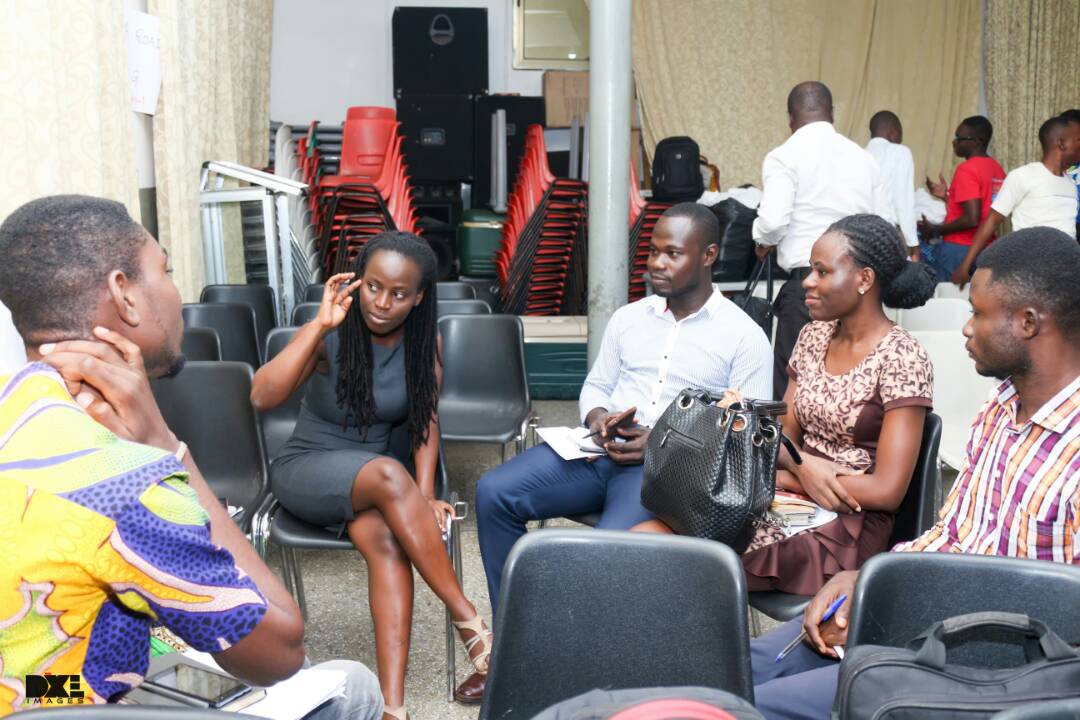 Barcampkumasi's tweet photo. Paulina @paulinadjei of @NBU_PROJECT led a breakout sesion @ #Jobcamp #Kumasi about quality of youth employment training programs in the #Ashanti region of #Ghana. She was also at #TechcampWA organized by @Ghanathink &amp; @USEmbassyGhana. https://t.co/iLACVTRSiB