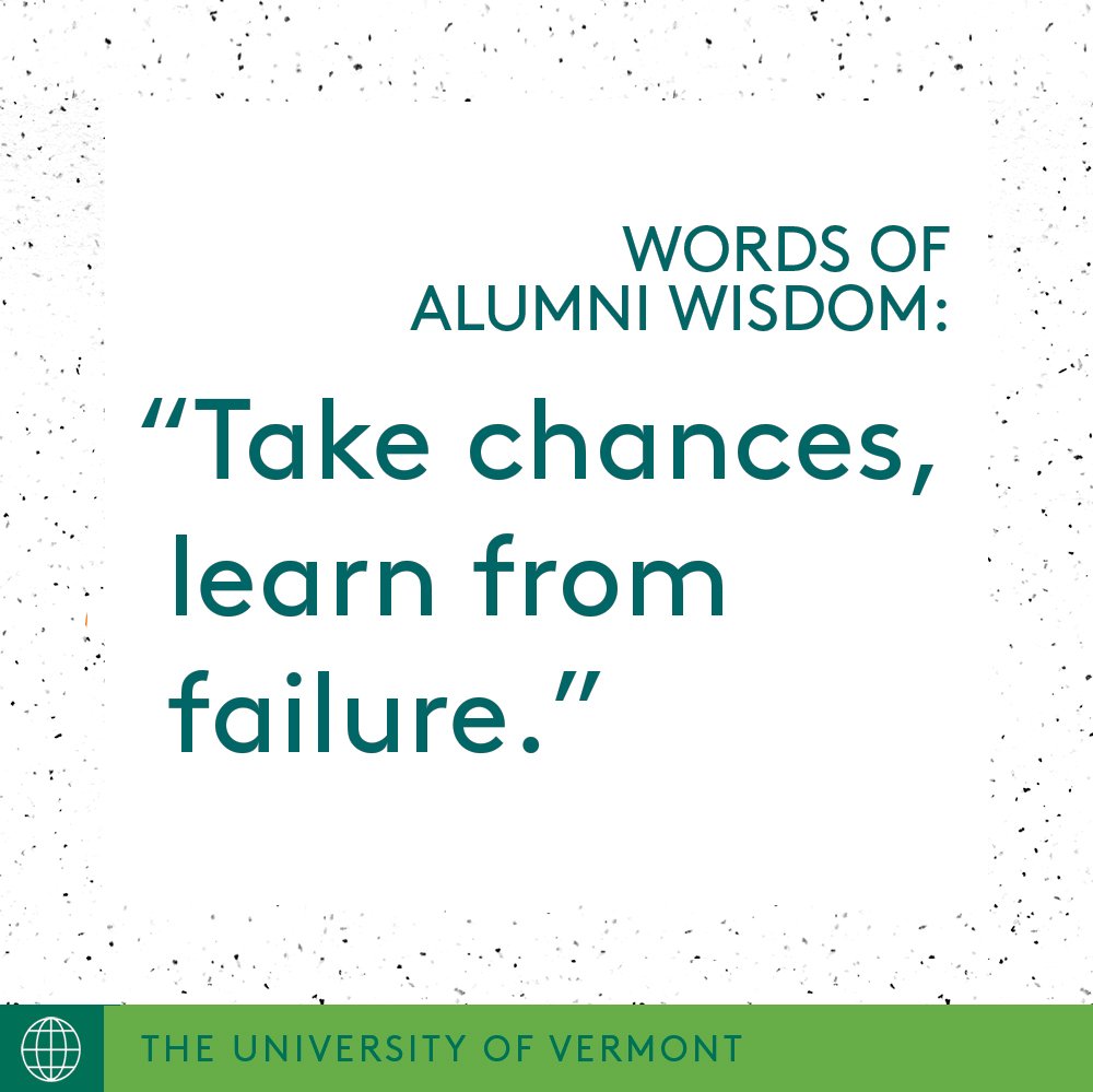 uvmvermont's tweet photo. Five words of advice for the Class of 2018, five days before Commencement #UVMgrad https://t.co/PGDvnYY8Vn