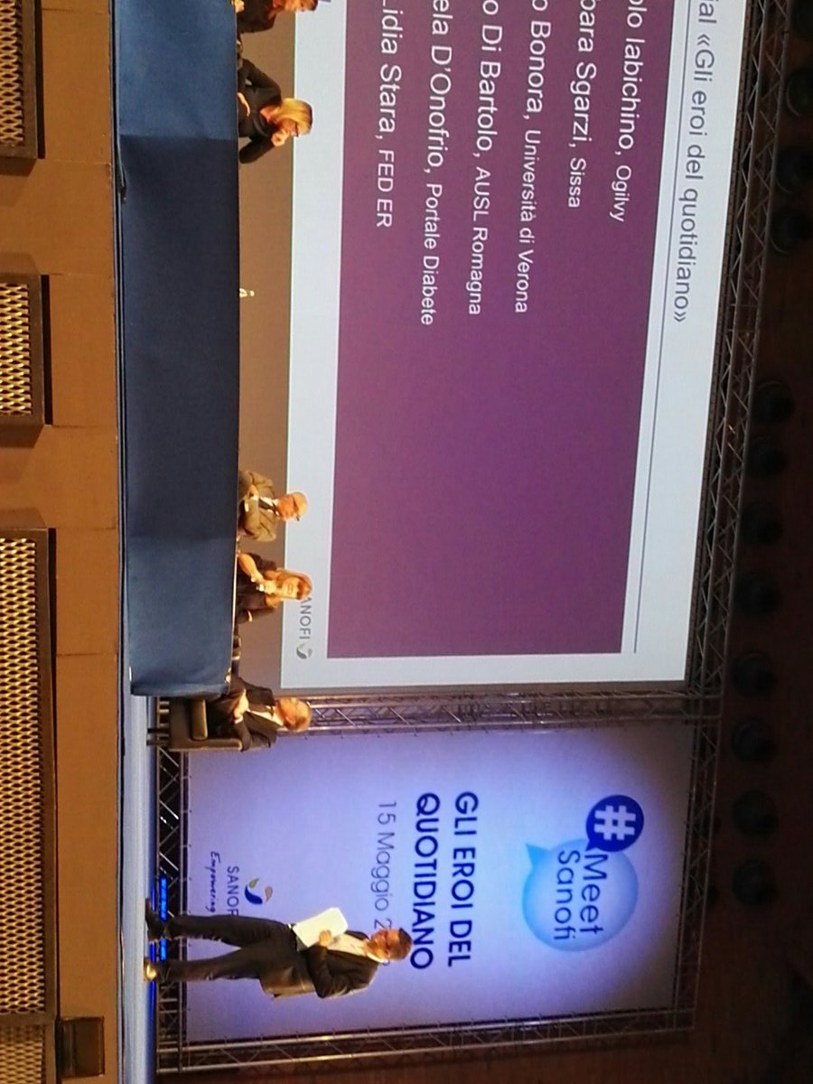 DiabeteForum's tweet photo. Rita Stara a #MeetSanofi. Le associazioni sul web: più social e meno siti. #diabete https://t.co/vNo8sCI9i8