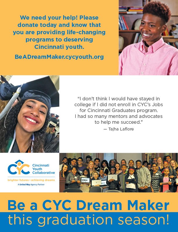 Cycyouth On Twitter Cyc S Graduation Campaign Just Started Hitting Mailboxes And We Need Your Help Be A Cyc Dream Maker This Graduation Season Https T Co Gbbpyi8hup Your Support Changes Young Lives You Make A