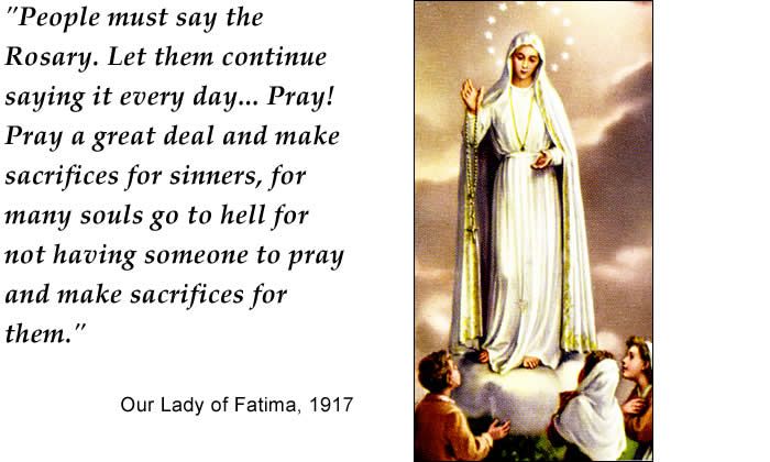 fatima100years's tweet photo. Pray. It works. #PraytheRosary #FatimaTeachings #OurLadyofFatima https://t.co/j5RzO0eJDY