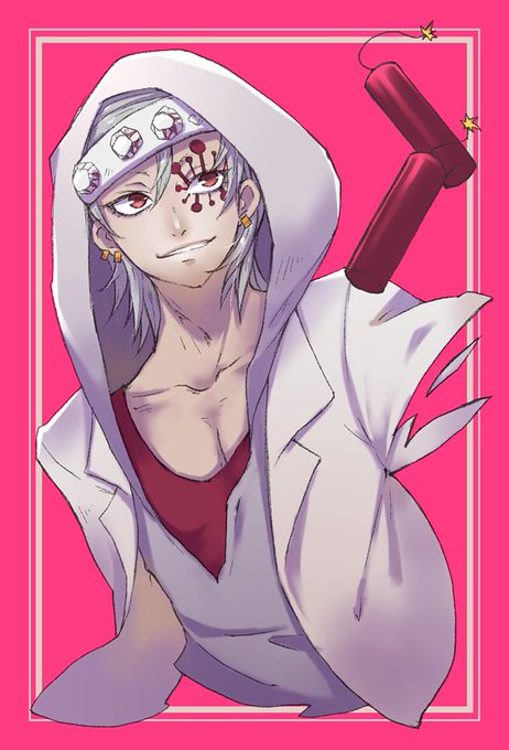 nasB@ReoさんがTwitterに投稿した宇髄天元(鬼滅の刃)のイラスト。