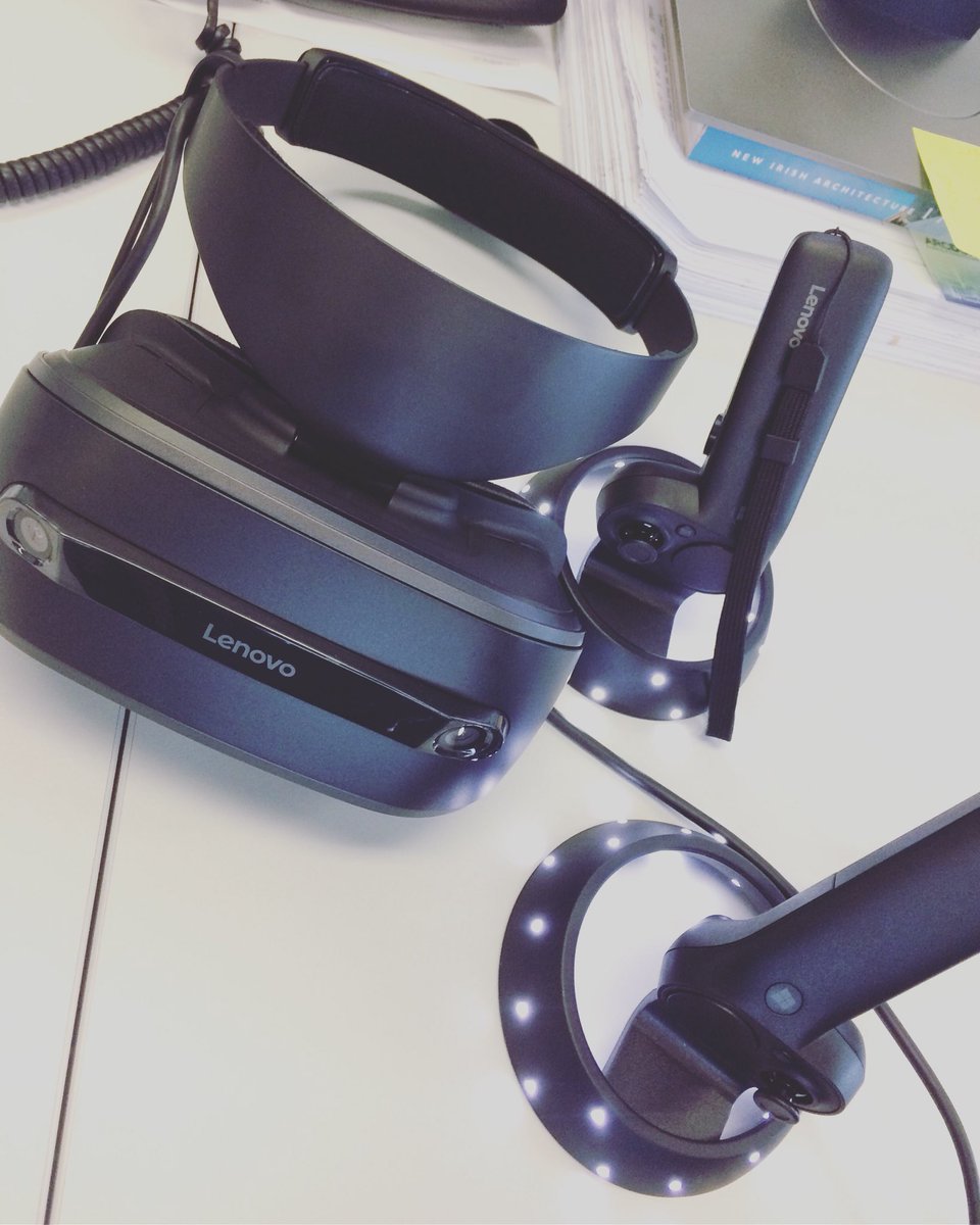 New toy in the @arcdox office! The Lenovo Explorer #arcdox #mixedreality #virtualreality #vr #lenovo #bim #irish #digitalconstruction #architecture #engineering #construction #buildinginformationmodelling