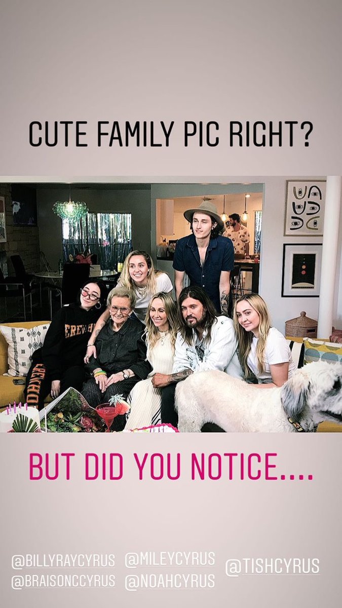 liamhemsnewss's tweet photo. New pic of @MileyCyrus family where you can see @LiamHemsworth in the back also you can see Dora , @BrandiCyrus posed on Instagram story May 15th, 2018 https://t.co/r1DrDWk0GI