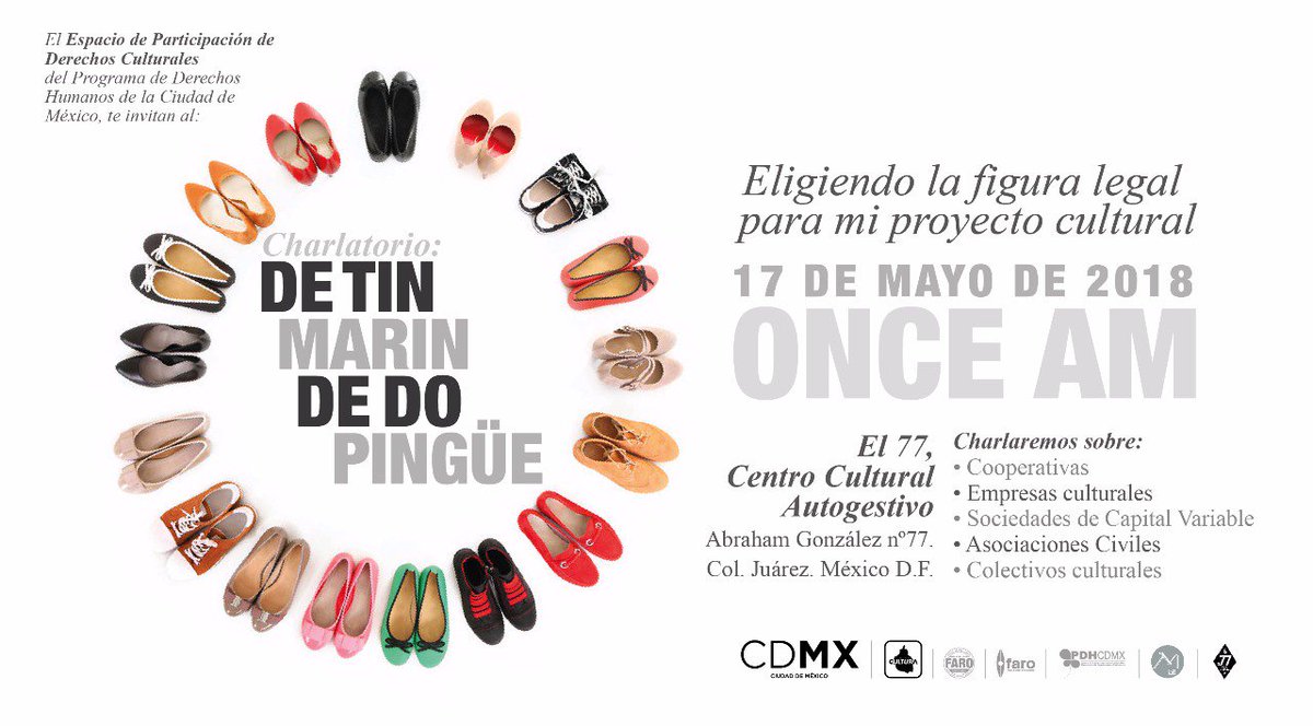 Joakin_nexus's tweet photo. ¿Tienes un proyecto cultural y no sabes qué ventajas o desventajas tiene una AC, Cooperativa Cultural o empresa cultural? 

Ven a De tin marin de do pingüe a conocer la experiencia de personas que han trabajado en cada una de estas figuras legales. https://t.co/Zemf9hmoXP