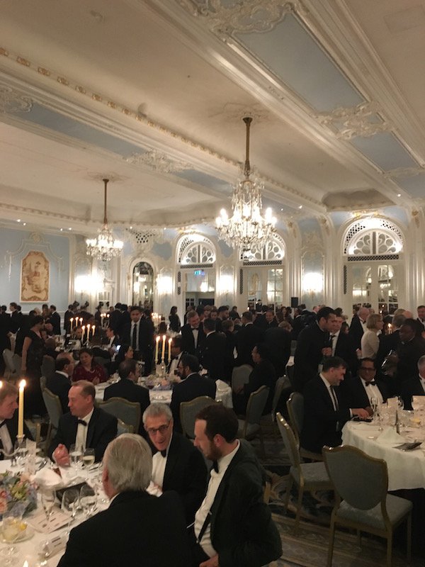 londonchamber's tweet photo. Full house here @thesavoy for our #ABADinner, looking forward to our guest speakers @vincecable and @misterhsk and their views on the future of Global trade for the UK. https://t.co/nN9rVlvmnS