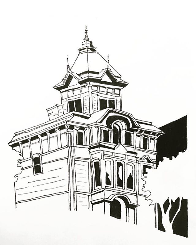 We can't get enough @westerfeldhousesf inspired artwork! Thanks for the hand drawn portrait <a href="/kenny/">Kenny</a>.dwg! Say, can we have permission to include your artwork in the movie? Full credit of course!
.
.
.
.
#houseoflegendsmovie  #victorianhouse #exterior #faca… ift.tt/2IiBOry
