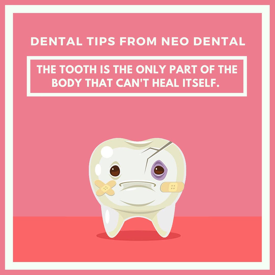 If you have a hurt tooth, don't wait around for it to heal itself, go to the dentist! Don't let a little pain become a bigger pain tomorrow! #NeoDental #RefreshinglyDifferentDentistry #DentalTips #OralHealth #DentalCare #Dentist #Dentistry #Ancaster #Dundas #Hamilton