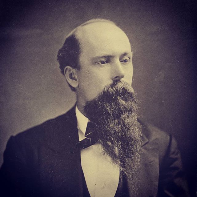 I dug a bit deeper into our recent contest subject and found this excellent photo of a younger Charles Hackley, patron of Muskegon, Michigan. I used to think maybe I was doing something fresh with my beard cut but here's a guy sporting the same look 150 years ago. #peakbeard…