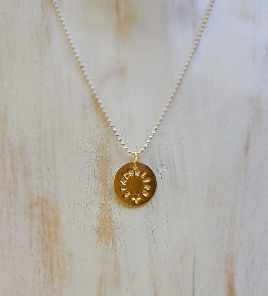 karenjayhewitt's tweet photo. Lucky charm for my book launch party! Some wear their heart on their sleeve. Mine will be round my neck! #leaderlike https://t.co/VjAFJEirxp