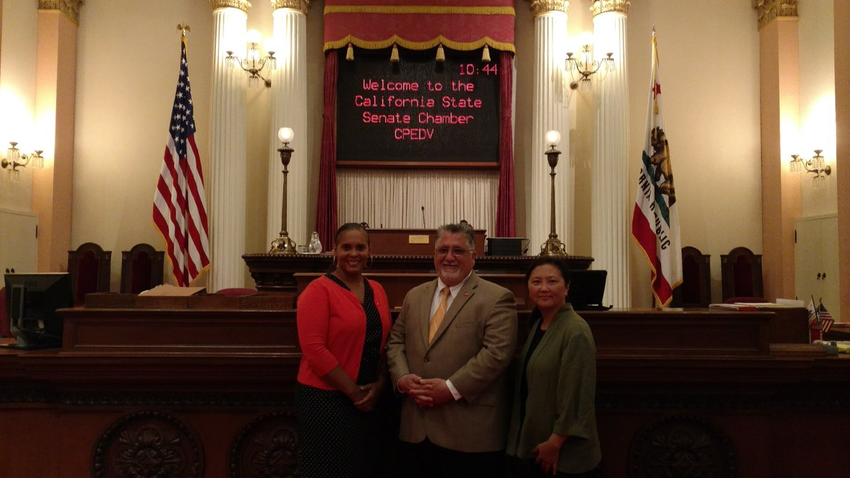 CPAForg's tweet photo. Exec Director Debra Suh joins colleagues from many DV/SA orgs in #Sacto to urge legislators to support $50M in funding to end sexual & domestic violence. We had a chance to meet up with State Sen. Anthony @Portantino & @ywcaglendale Tara Peterson. #CRDVN #BlueShieldofCA #CPEDV https://t.co/Vkevd8WeZR