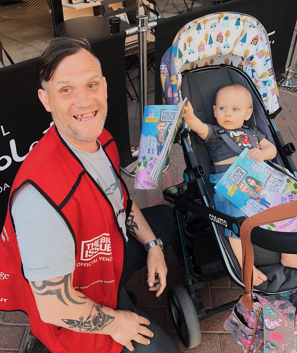 One of the happiest, friendliest and helpful people in my town ... meet Harvey who sells the <a href="/BigIssue/">Big Issue</a> on The Pride Hill in Shrewsbury ... he has been on hand for many mummy melt downs over the last few months and Mummy &amp; cub just think he’s wonderful #lovelylocalfolk