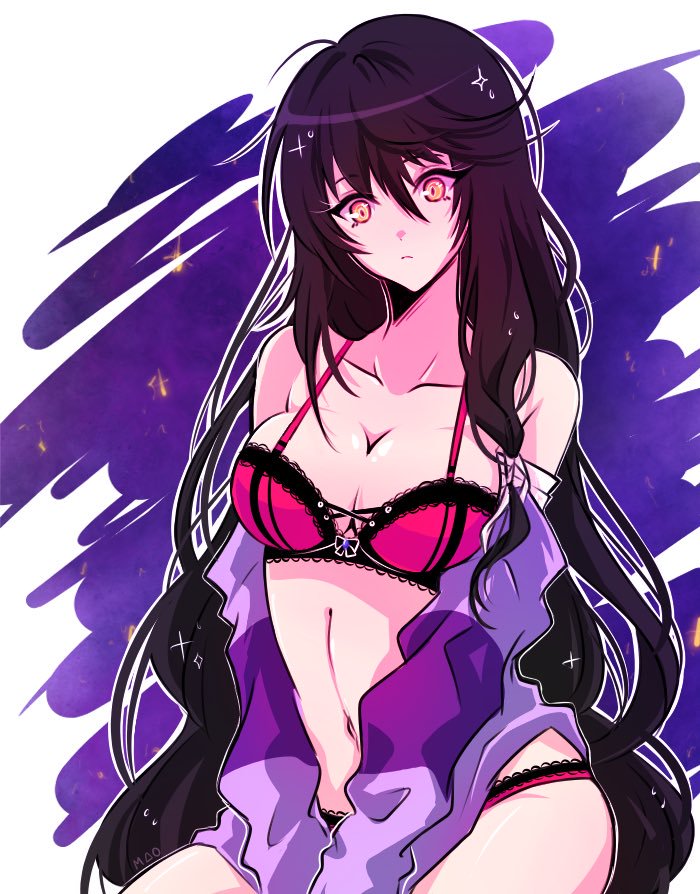 DaemonicVelvet's tweet image. "God this weather is unbearable right now..  that's it I'm gonna go for a quick swim." She looked around for a bit as she was about to take off her outfit and jump in until she heard some approaching, she turned her body around to see who it was. 
#online
#OpenRP