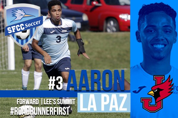 sfccmo's tweet photo. SFCC Soccer player, Aaron LaPaz signs with William Jewel College! Good Luck, Aaron! #RoadrunnerFirst #FillTheHill
https://t.co/ShcrLHX9wU https://t.co/J0Nk3RUgqX