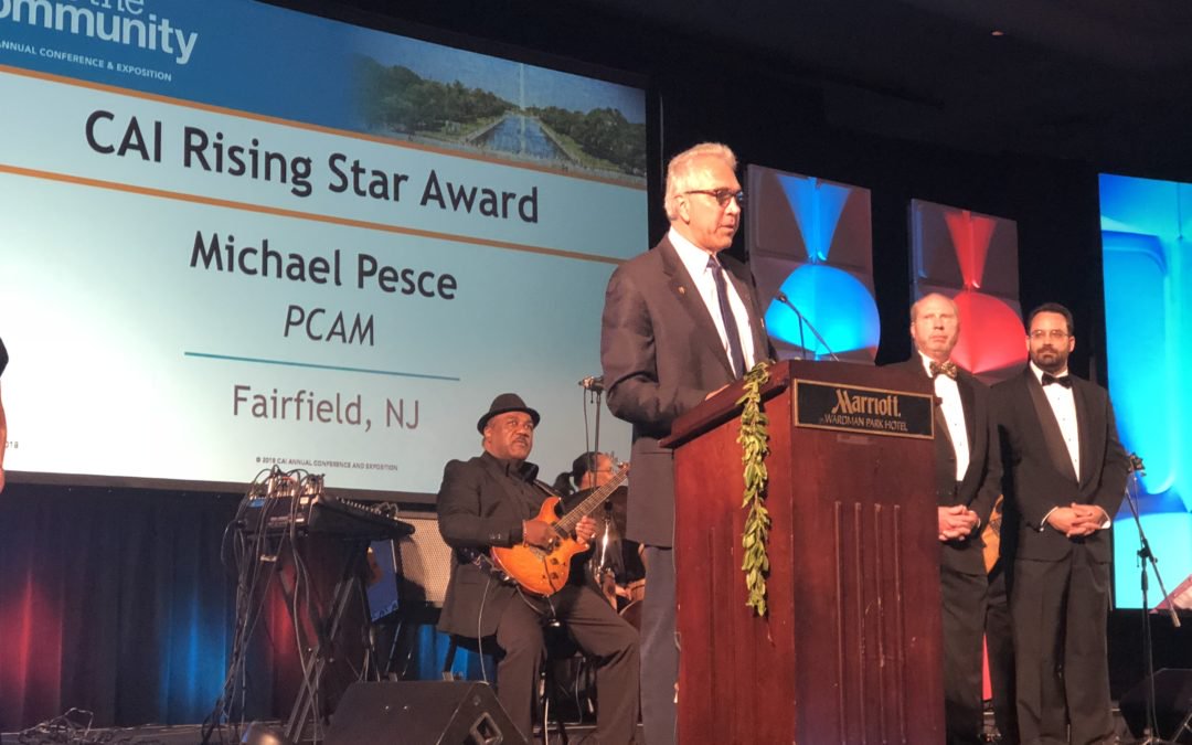 A past president of #CAINJ and an active member of the chapter’s legislative action committee, Michael Pesce (pictured above), PCAM, received CAI’s Rising Star Award: bit.ly/2rLHuPR