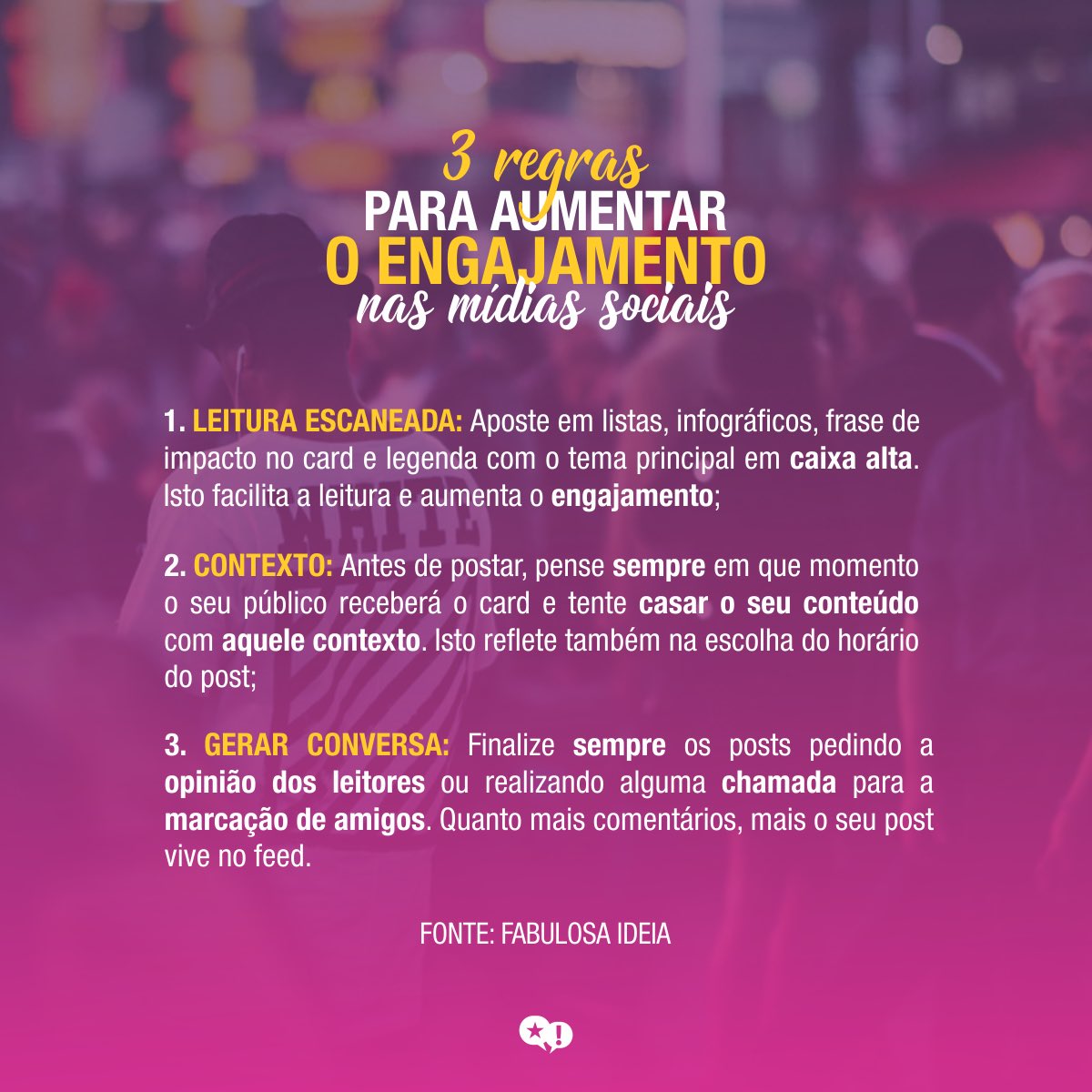 ENGAJAMENTO NAS MÍDIAS SOCIAIS: Mais dicas no workshop de "Marketing de Conteúdo e Webwriting: formatos de conteúdo para engajar na web" na Maratona Digital, de 01 a 03 de junho, em Porto Alegre. Informações em bit.ly/maratonadigita…