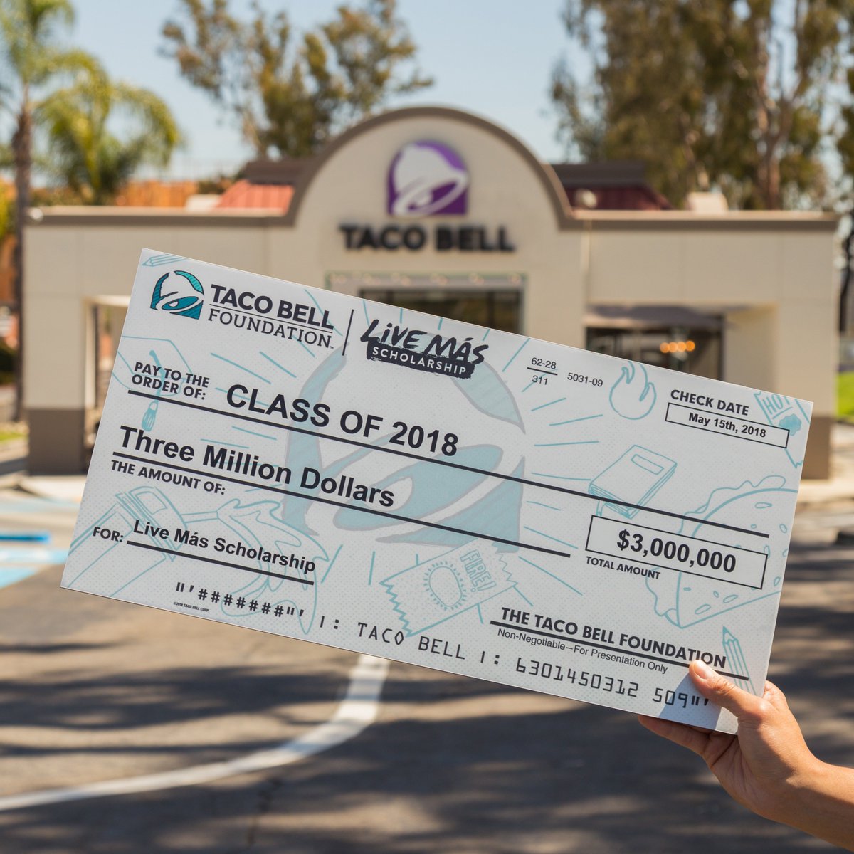 The Taco Bell Foundation is awarding more than $3 million in scholarships this year. See all the #LiveMasScholarship winners and find out how you could be next at livemasscholarship.com.