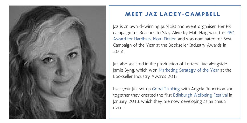 SYPScotland's tweet photo. We are so excited to announce our first speaker, Jaz Lacey-Campbell for our May event - Positive Mental Health Publishers. It's going to be a great panel discussion, get your tickets here 👉 https://t.co/g2k9FbWRnE 
#MentalHealthAwarenessWeek https://t.co/adbwbK3rRn
