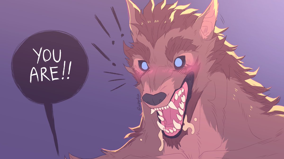 Viiperfish's tweet photo. Remember to tell your werewolf friends how good they are jfgnfjnfjfbg #monsterprom 🐶🌕 https://t.co/Ucd33BK3cC