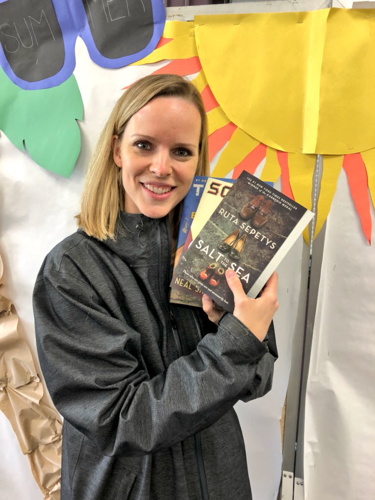 MLuckritz's tweet photo. No matter what you like to read @RMHSMUSTANGS Summer Reading 2018 list has a perfect choice for you!  #RMHSReads https://t.co/dN0qsdKLI2