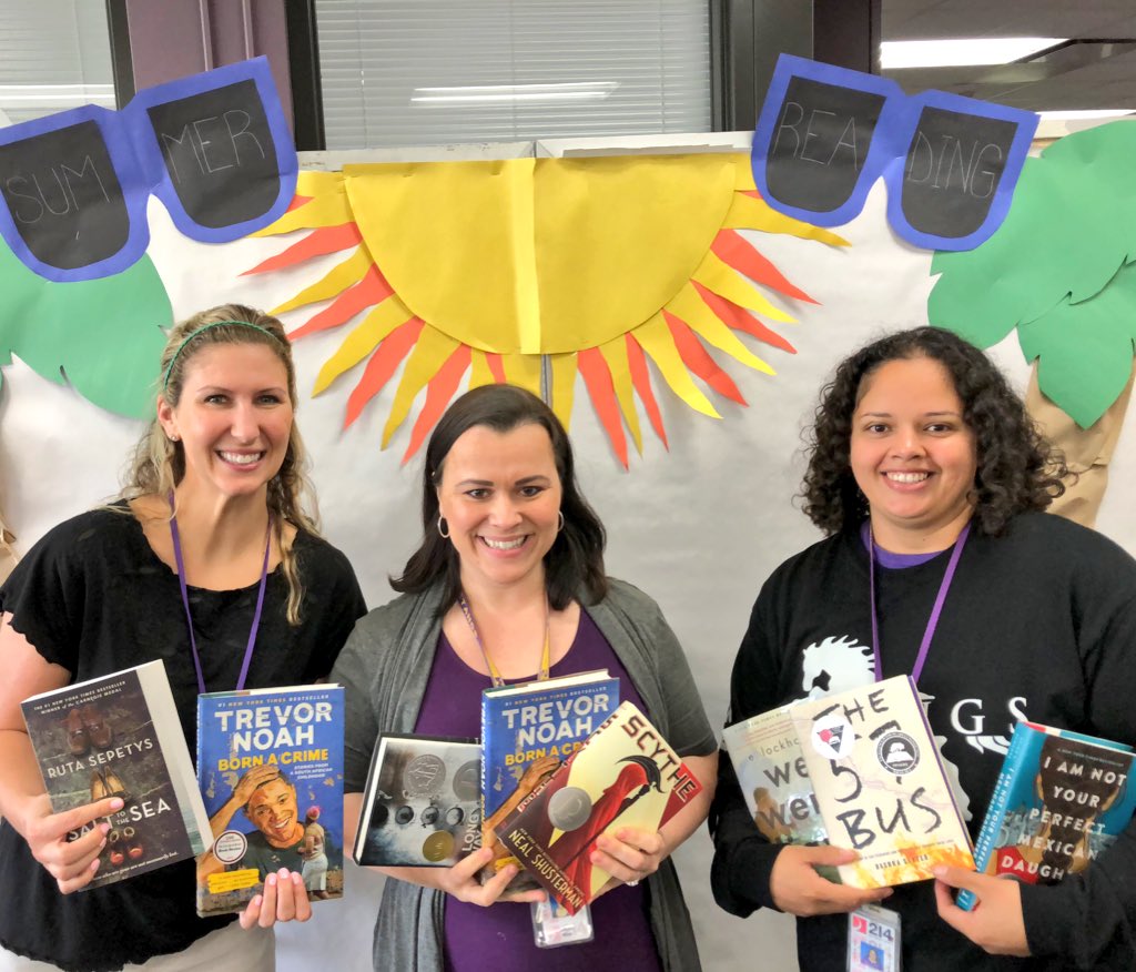 MLuckritz's tweet photo. No matter what you like to read @RMHSMUSTANGS Summer Reading 2018 list has a perfect choice for you!  #RMHSReads https://t.co/dN0qsdKLI2